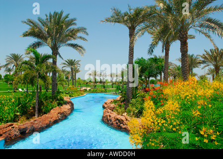 Swimming pool, Emirates Palace Hotel, Abu Dhabi, United Arab Emirates, Asia Stock Photo