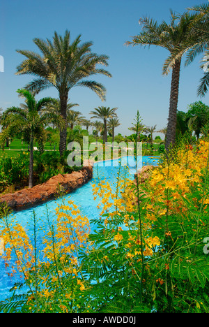 Swimming pool, Emirates Palace Hotel, Abu Dhabi, United Arab Emirates, Asia Stock Photo