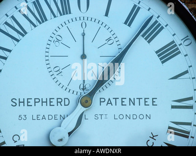 Greenwich Observatory Shepherd Gate Clock Stock Photo