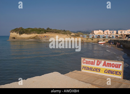 tourist resort Canal D Amour Sidari Corfu Island Greece Stock Photo