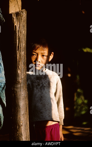 Hill tribe people, Soppong area, Northern Thailand Stock Photo