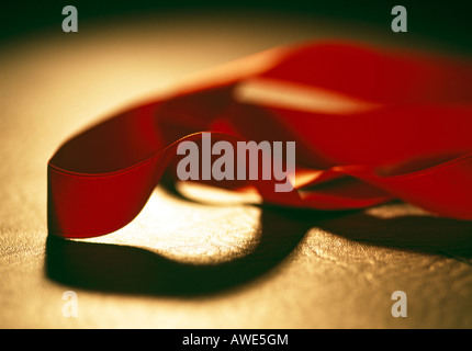 Red Tape on desktop Stock Photo