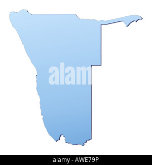 Namibia map Stock Photo