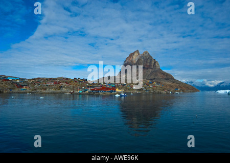 Heart-shaped rock, Uummannaqq (Umanak), Greenland, North Atlantic Stock Photo