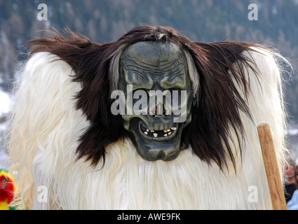 Tschaeggaetae, Carnival masks, Wiler, Loetschental, Valais, Switzerland Stock Photo