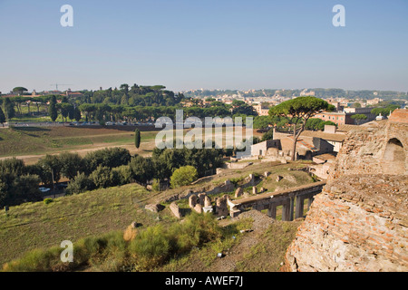 Circus Maximus seen from Palatine Hill, Rome, Italy, Europe Stock Photo