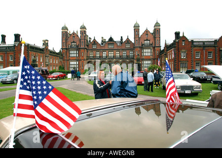 England Cheshire Macclesfield Capesthorne Hall Car Rally Stock Photo