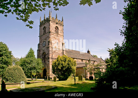 England Cheshire Prestbury St Peters Church Stock Photo