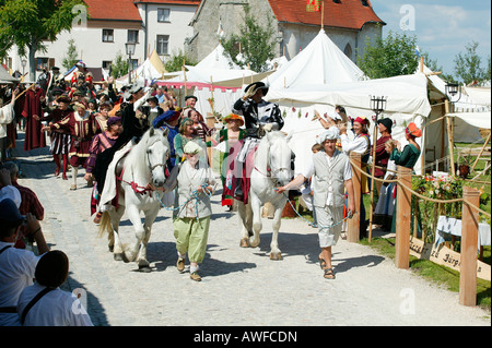 Medieval festival, Burghausen, Upper Bavaria, Bavaria, Germany, Europe Stock Photo