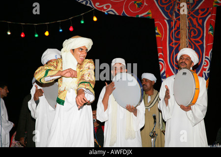 Dervish dancers, Sufis, Giza, Egypt, North Africa, Africa Stock Photo