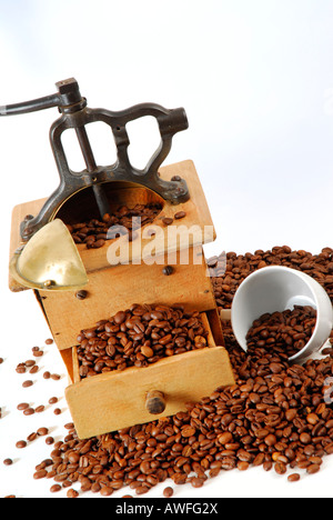 Antique coffee grinder Stock Photo