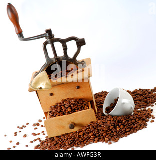 Antique coffee grinder Stock Photo