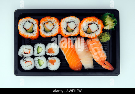 Sushi for take away Stock Photo
