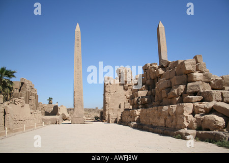 Karnak Temple Ancient Egyptian Monument [el-Karnak, Near Luxor, Egypt, Arab States, Africa]                                    . Stock Photo