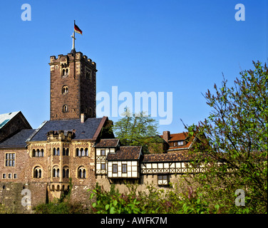 Wartburg Castle, Eisenach, Thuringian Forest, Thuringia, Germany, Europe Stock Photo