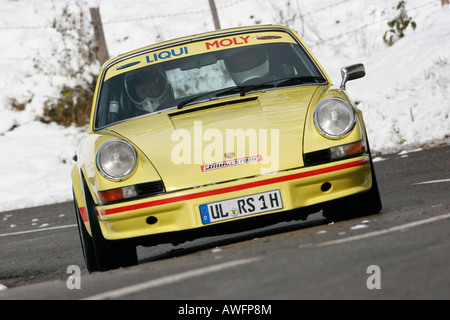 Porsche 911 S, built 1972, Jochpass Memorial 2007, Bad Hindelang, Bavaria, Germany Stock Photo