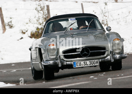 Mercedes Benz 300 SL, built 1962, Jochpass Memorial 2007, Bad Hindelang, Bavaria, Germany Stock Photo