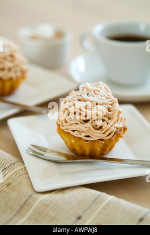 Sweet chestnut cake Stock Photo