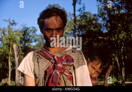 Hill tribe people, Soppong area, Northern Thailand Stock Photo