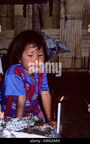 Hill tribe people, Soppong area, Northern Thailand Stock Photo