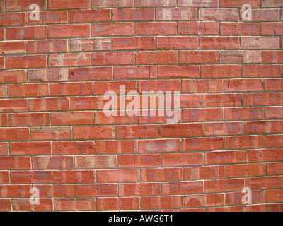 Common brickwork wall in stretcher bond Stock Photo