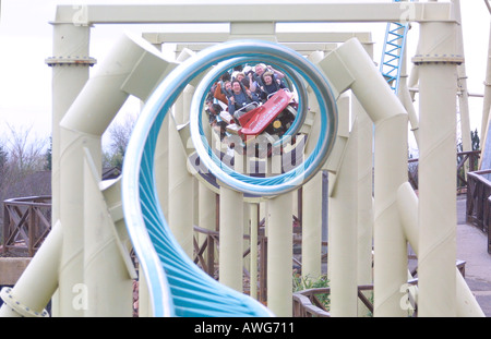 Colossus roller coaster at Thorpe Park Surrey United Kingdom