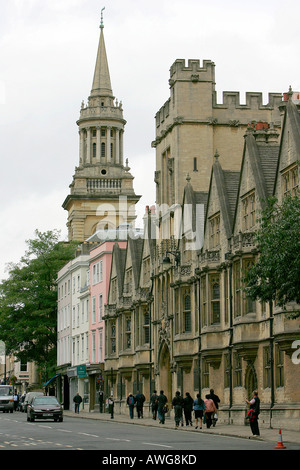 Oxford city center typical architecture building history heritage
