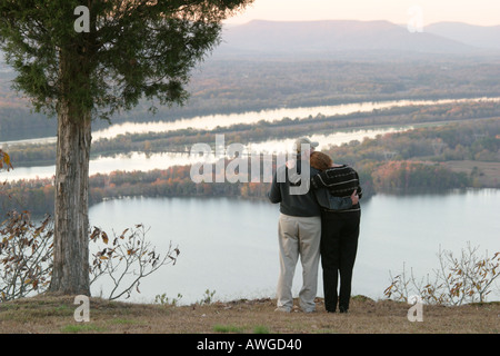 Alabama Jackson County,Sand Mountain,Pisgah,Gorham's Bluff Bed and Breakfast,lodging,home away from home,lodging,couple,adult adults man men male,woma Stock Photo