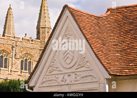 The Ancient House, a Fifteenth Century pargetted house, Clare, Suffolk Stock Photo