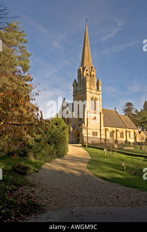 St Mary's Church Batsford Arboretum Gloucestershire England Stock Photo