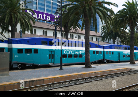 Coaster Train Santa Fe Train Station San Diego, California, USA Stock Photo