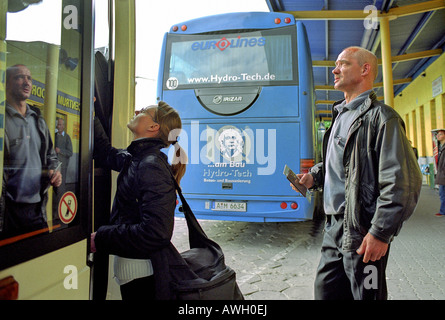 The main bus station, PKS, Poznan, Poland Stock Photo