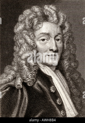 Sir Christopher Wren, 1632 - 1723. English architect, scientist and mathematician. Stock Photo
