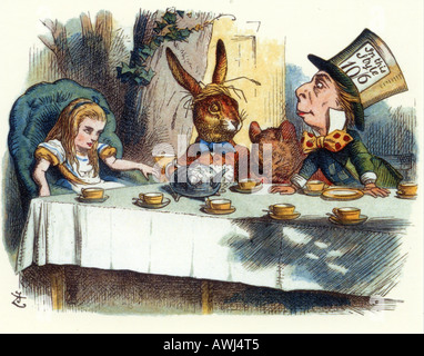 Alice in Wonderland - the Mad Hatter's Tea Party - from the book by ...