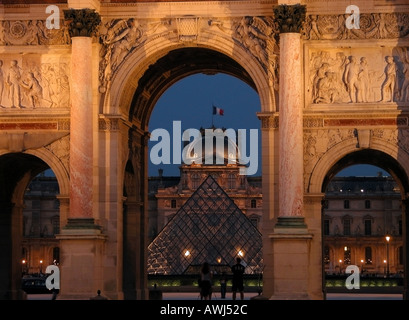 Arc de Triomphe du Carousel in Paris France Stock Photo