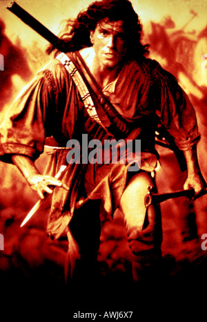 LAST OF THE MOHICANS   1992 Warner film with Daniel Day-Lewis Stock Photo