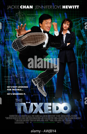 THE TUXEDO poster for the 2002 Dream Works film with Jackie Chan and Jennifer Love Hewitt Stock Photo