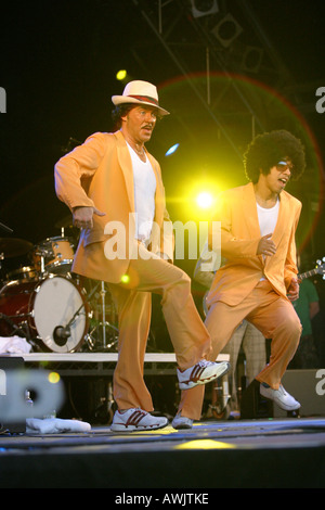 Cuban Brothers The Bestival Robin Hill Leisure Park Newport Isle of Wight UK England Great Britain Stock Photo