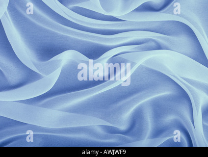 Folds in chiffon, close-up, full frame Stock Photo