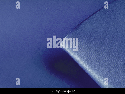 Blue satin, close-up, full frame Stock Photo
