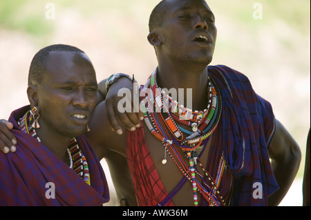 Masai singers San Diego, Wild Animal Park, Escondido, California, USA Stock Photo