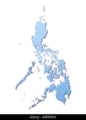 Philippines map Stock Photo