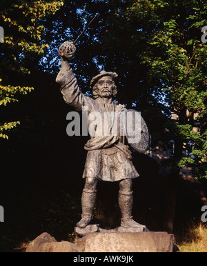 Statue of Rob Roy MacGregor by Benno Schotz, City of Stirling, Scotland, UK. Stock Photo