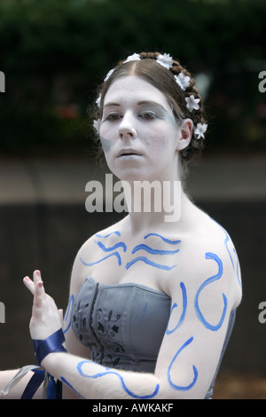 Street performer in Bostom Common Boston Massachusetts USA Stock Photo