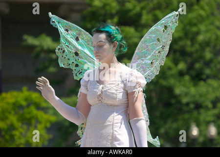 Street performer in Bostom Common Boston Massachusetts USA Stock Photo