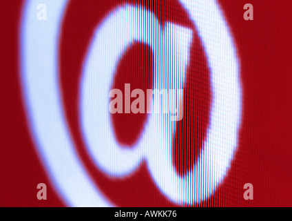 @, at sign Stock Photo