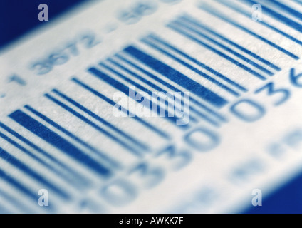 Barcode, extreme close-up Stock Photo