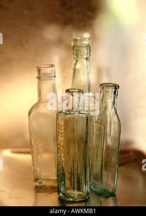 Glass bottles Stock Photo