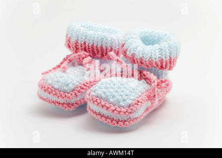 Baby's first shoes Stock Photo