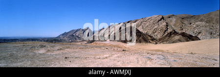 panorama of negev desert israel,rock formations Stock Photo